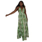 Women's Backless V-neck Halter Maxi Dress