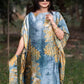 African Dresses For Women Plus Size Summer Boho Silk Printed Muslim Hijab Kaftan Dress Middle East Traditional Lady beach Abaya