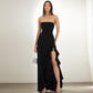 Sexy Split Maxi Dress Tube Top Temperament Women's Dress