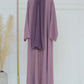 Muslim Women Abaya with Scarf 2 Piece Set Long Cardigan Eid Abayas Casual Long Robe Kaftan Party Ramadan Modest Caftan 2024