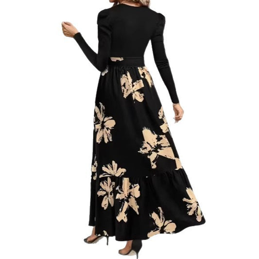 Womens New Arrival Elegant Long-Sleeve Maxi Dress