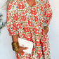 Women's Casual Loose-fit Printed Maxi Dress