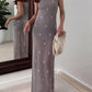 Mesh Beaded Maxi Dress