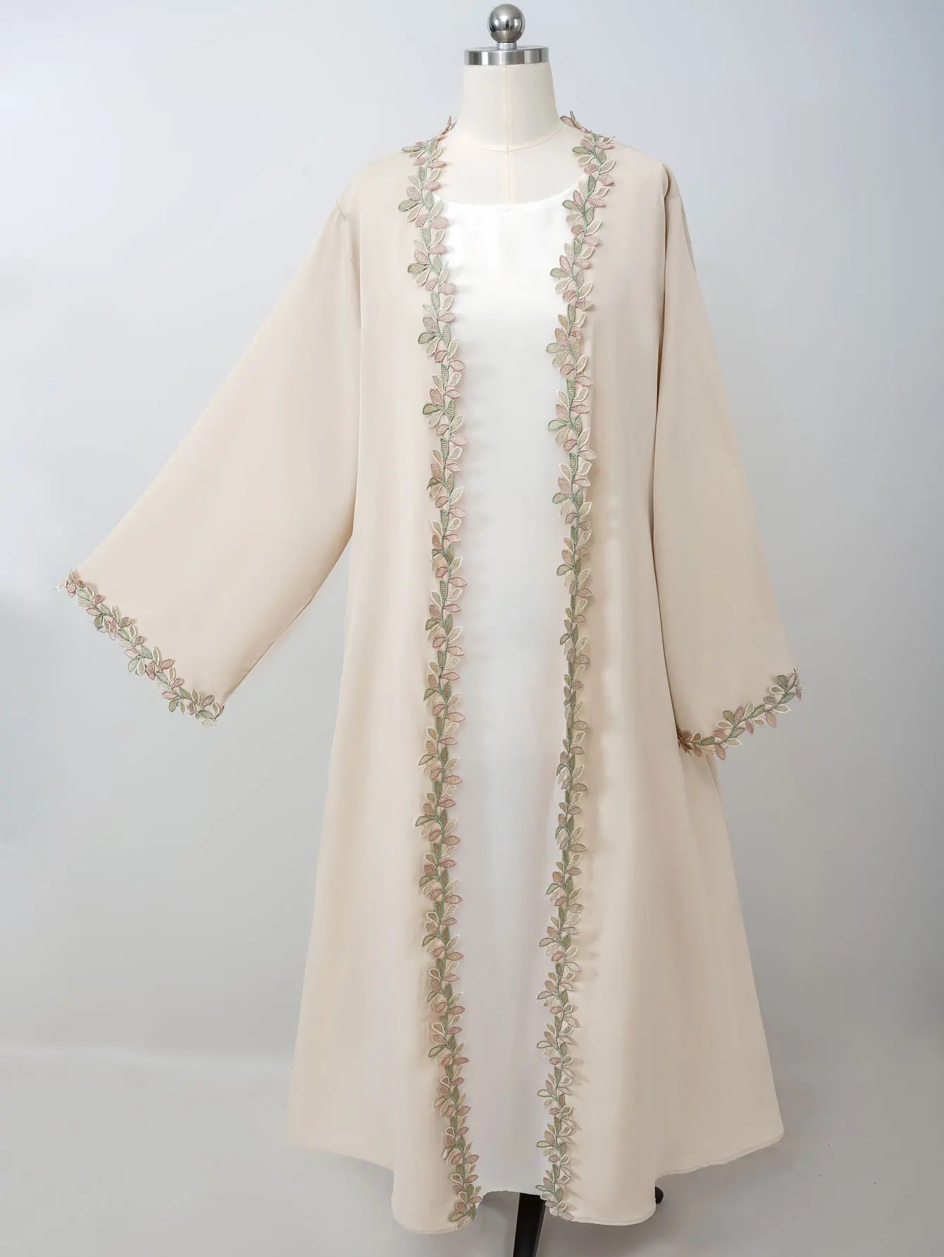 Eid Dress Cardigan Abaya Women Lace Dresses Jalabiya Muslim Vestidos Morocco Dubai Abayas Arab Long Robe Kaftan Islam Ramadan