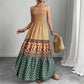 Womens Vacation Strapless Maxi Dress