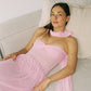 Tube Top Pleated Maxi Dress