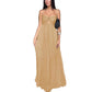 Sexy Sling Design Holiday Swing Maxi Dress