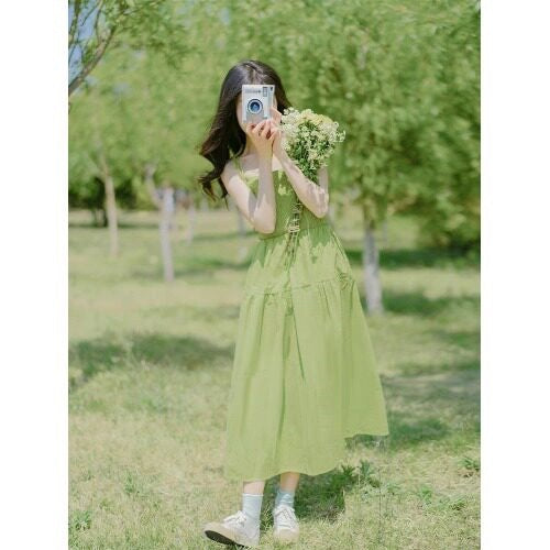 Forest Green Two-Piece Dress Set