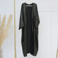 Fashion Shiny Abayas for Women Muslim Kimono Open Cardigan Dubai Kaftan Turkey Robe Arab Kebaya Islam Clothing Ramadan Eid Dress