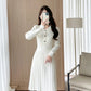 French Style Knitted A-Line Dress