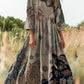 Mint Floral Boho V-Neck Maxi Dress