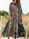 Mint Floral Boho V-Neck Maxi Dress