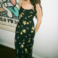 Sexy Printed V-neck Halter Strap Maxi Dress