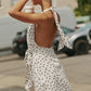 Polka Dot Bodycon Halter Dress