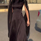 Round Neck Belted Maxi Dress