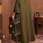 GIBSIE Plus Size Ethnic Style Print Tassel Abaya Dress Women Spring and Autumn Flared Sleeve Boho Loose Maxi Dresses 2026 New