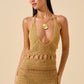 Strap Knit Sexy Hollowed-Out Fringe Maxi Dress