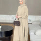 Muslim Dress for Women Blouse 2 Piece Set Long Sleeve Abaya Shirt Wide Leg Pant Suits Arabic Dubai Dresses Musulman Ensembles