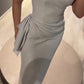 Solid Color Off-Shoulder Sleeveless Maxi Dress