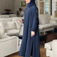 Muslim Dress for Women Blouse 2 Piece Set Long Sleeve Abaya Shirt Wide Leg Pant Suits Arabic Dubai Dresses Musulman Ensembles