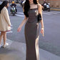 Summer Sophisticated, Waist-cinching, Figure-flattering Maxi Dress