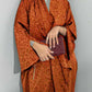 Middle Eastern Loose Abaya Muslim Women Full Sleeve Printed Abayas Casual Kaftans Jilbabs Ethnic Islamic Maxi Dresses With Hajib