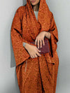 Middle Eastern Loose Abaya Muslim Women Full Sleeve Printed Abayas Casual Kaftans Jilbabs Ethnic Islamic Maxi Dresses With Hajib