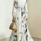 Elegant Pleated V-Neck Dress