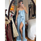 Elegant One-Shoulder Satin Dress