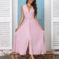 Women's Maxi Deep V-neck Sleeveless Dress
