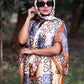 African Dresses For Women Plus Size Summer Boho Silk Printed Muslim Hijab Kaftan Dress Middle East Traditional Lady beach Abaya