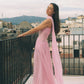 Tube Top Pleated Maxi Dress