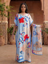 NEW Fashion Summer Dress With Big Scarf Dubai Turkey Kaftan Muslim Loose Abaya Women African Casual Leopard Print Shawl Robe
