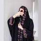 Women Jalabiya Dubai Abaya Eid Ramadan Party Gorgeous Long Dresses Embroidery Beads Diamond Abaya Women Muslim Dress with Scarf