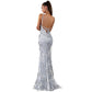 Women's Strappy V-Neck Sequins Dress