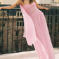 Tube Top Pleated Maxi Dress
