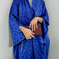 Middle Eastern Loose Abaya Muslim Women Full Sleeve Printed Abayas Casual Kaftans Jilbabs Ethnic Islamic Maxi Dresses With Hajib