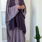 Muslim Women Abaya with Scarf 2 Piece Set Long Cardigan Eid Abayas Casual Long Robe Kaftan Party Ramadan Modest Caftan 2024