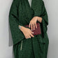 Middle Eastern Loose Abaya Muslim Women Full Sleeve Printed Abayas Casual Kaftans Jilbabs Ethnic Islamic Maxi Dresses With Hajib