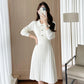 French Style Knitted A-Line Dress