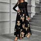 Womens New Arrival Elegant Long-Sleeve Maxi Dress