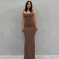 Women Sling Dress Casual Long Skirt