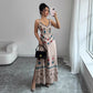 Women's Retro Sweet High Slit Maxi Dress